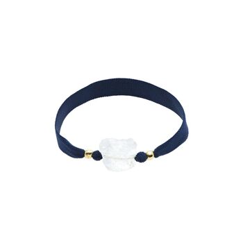 Bracelet elastique nugget cristal de quartz 1