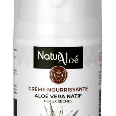 Crema viso nutriente all'aloe vera biologica - 50 ml (per 6)