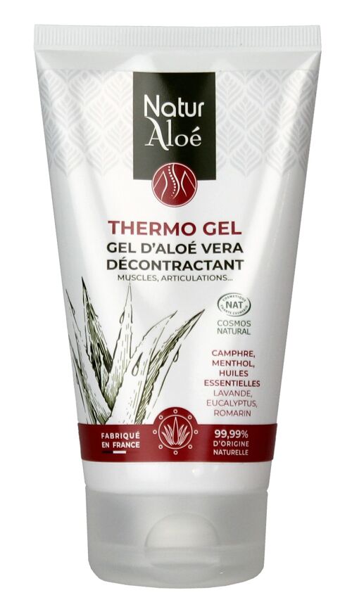 Gel Chauffant - Thermo Gel Aloé Vera, Camphre, Menthol - 150 ml (par 6)