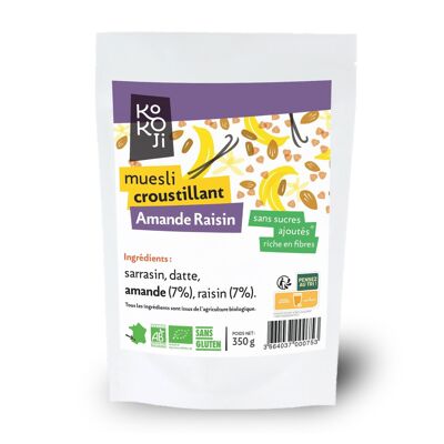 Muesli Crujiente de Uva y Almendras 350g