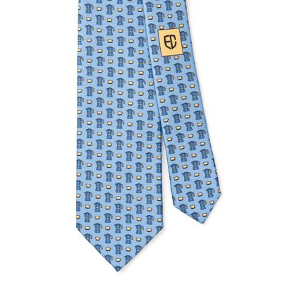 Krawatte in seta Design Moka