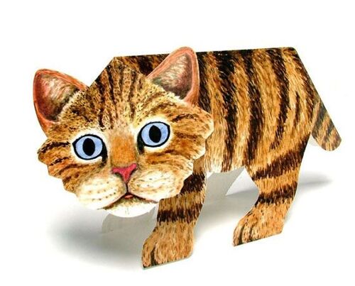 3D-Tiefaltkarte "Katze"