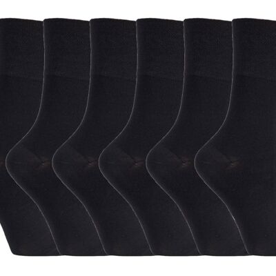 Sock Shop Gentle Grip - 6 Pairs Ladies Non Elastic Bamboo Socks (GGLBAMBOO31) (4-8 UK)