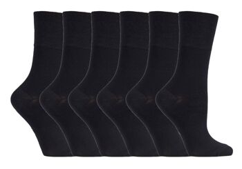 Sock Shop Gentle Grip - 6 Paires de Chaussettes en Bambou Non Élastiques pour Femmes (GGLBAMBO31) (4-8 UK) 1