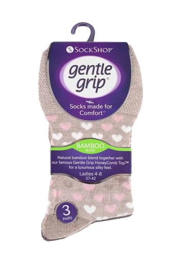 Sock Shop Gentle Grip - 6 Paires de Chaussettes en Bambou Non Élastiques pour Femmes (GGLBAMBO34) (4-8 UK) 2