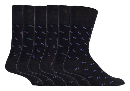 Sock Shop Gentle Grip - 6 Pairs Mens Non Elastic Bamboo Socks (GGMBAMBOO03) (6-11 UK)