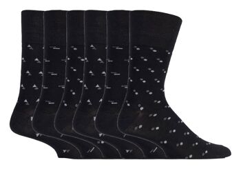 Sock Shop Gentle Grip - 6 Paires de Chaussettes en Bambou Non Élastiques pour Homme (GGMBAMBOO04) (6-11 UK) 1