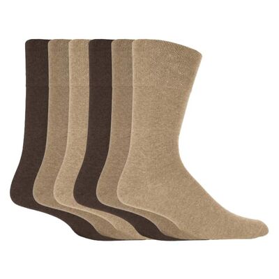 Herrensocken Bigfoot Honeycomb Top Cotton Rich Pack of 6 Größe 12-14 UK (SOMRJBRN1214) (12-14 UK)