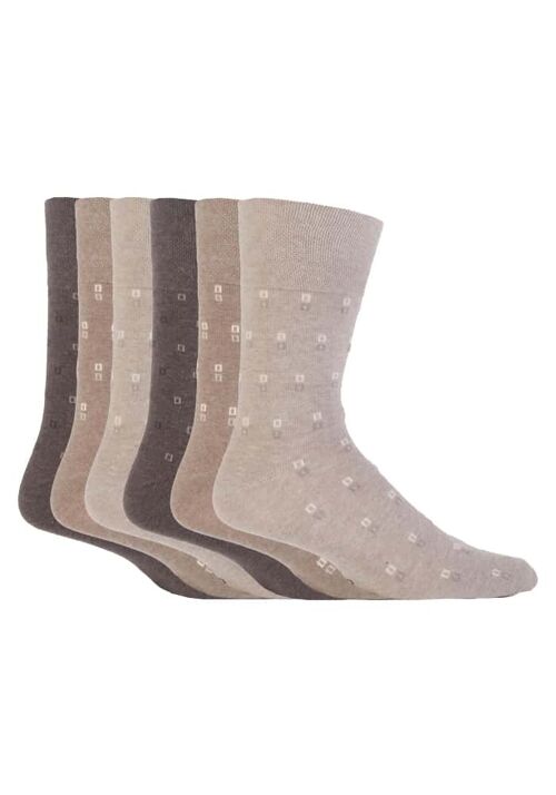 Men's Socks Bigfoot Honeycomb Top Cotton Rich Pack of 6 Size 12-14 UK (SOMRJ4712314) (12-14 UK)