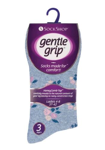 6 paires de chaussettes non élastiques pour femmes Gentle Grip 4-8 UK (LGG139) (4-8 UK) 2