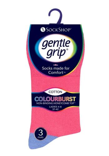 6 paires de chaussettes non élastiques pour femmes Gentle Grip 4-8 UK (SOLRH187) (4-8 UK) 2