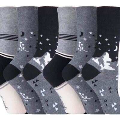 6 Paar Damensocken mit sanftem Griff, nicht elastisch, 4–8 UK (SOLRH203) (4–8 UK)