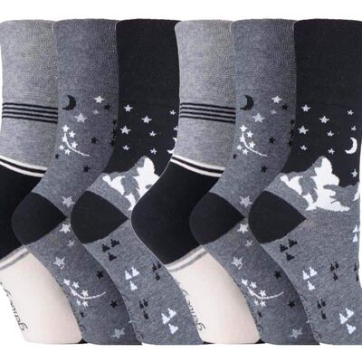 6 pares de calcetines no elásticos de agarre suave para mujer 4-8 UK (SOLRH203) (4-8 UK)