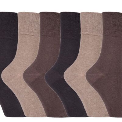 6 Paar Damensocken mit sanftem Griff, nicht elastisch, 4–8 UK (LGG39) (4–8 UK)