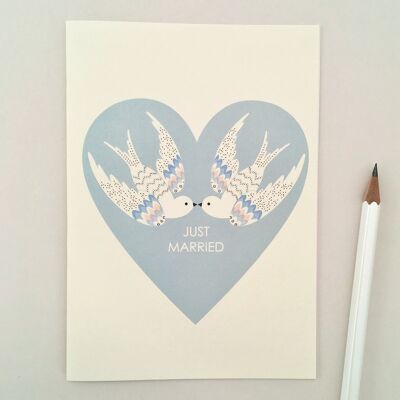 Just Married Greetings Card