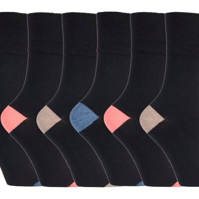 6 pares de calcetines no elásticos de agarre suave para mujer 4-8 UK (SOLRP08HT) (4-8 UK)