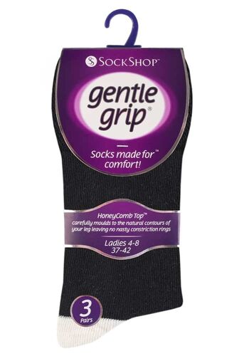 6 paires de chaussettes non élastiques Gentle Grip pour femmes 4-8 UK (SOLRP09HT) (4-8 UK) 2