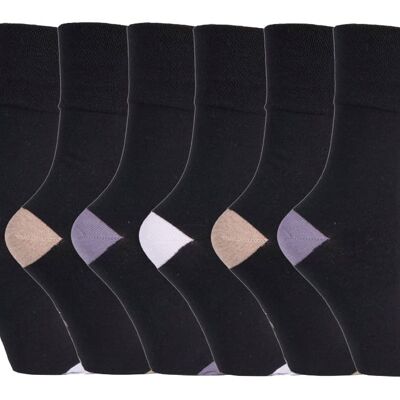 6 paires de chaussettes non élastiques Gentle Grip pour femmes 4-8 UK (SOLRP10HT) (4-8 UK)