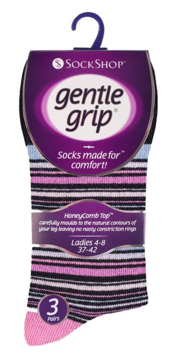 6 paires de chaussettes non élastiques pour femmes Gentle Grip 4-8 UK (LGG100) (4-8 UK) 2