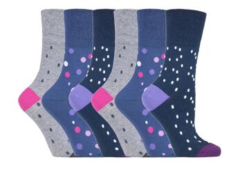 6 paires de chaussettes non élastiques Gentle Grip pour femmes 4-8 UK (SOLRH192) (4-8 UK) 1