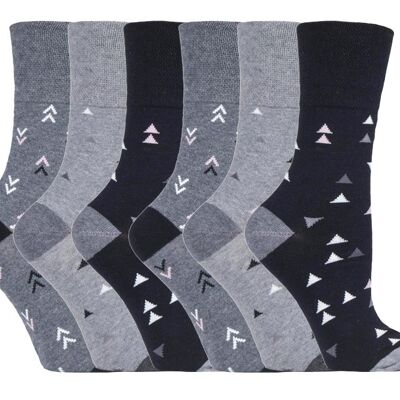 6 paires de chaussettes non élastiques Gentle Grip pour femmes 4-8 UK (SOLRH193) (4-8 UK)