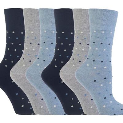 6 paires de chaussettes non élastiques pour femmes Gentle Grip 4-8 UK (LGG49) (4-8 UK)
