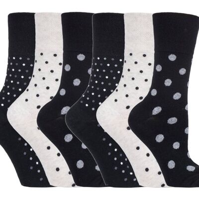 6 pares de calcetines no elásticos de agarre suave para mujer 4-8 UK (SOLRH179) (4-8 UK)