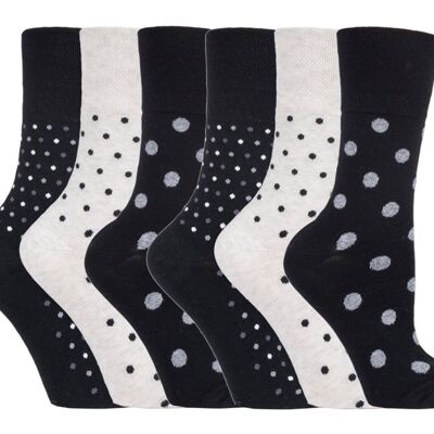 6 paires de chaussettes non élastiques Gentle Grip pour femmes 4-8 UK (SOLRH179) (4-8 UK)
