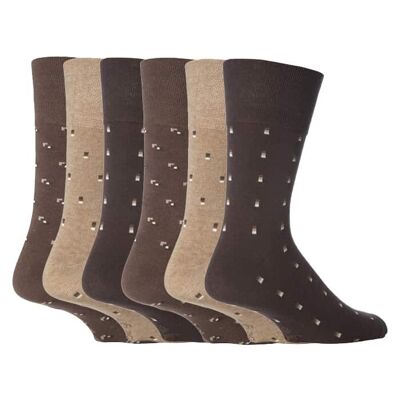 6 pares de calcetines no elásticos de agarre suave para hombre 6-11 UK (MGG20) (6-11 UK)