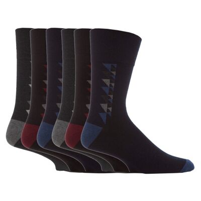 6 paires de chaussettes non élastiques pour homme Gentle Grip 6-11 UK (MGG34) (6-11 UK)