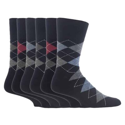 6 paires de chaussettes non élastiques pour homme Gentle Grip 6-11 UK (MGG39) (6-11 UK)