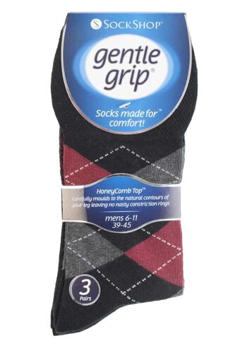 6 paires de chaussettes non élastiques pour homme Gentle Grip 6-11 UK (MGG39) (6-11 UK) 2