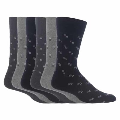 6 pares de calcetines no elásticos de agarre suave para hombre 6-11 UK (MGG45) (6-11 UK)
