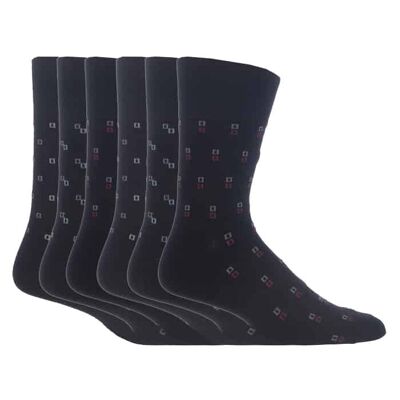 6 paia di calzini non elastici da uomo con presa delicata 6-11 UK (MGG46) (6-11 UK)