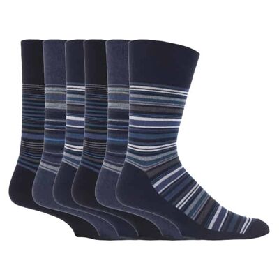 6 pares de calcetines no elásticos de agarre suave para hombre 6-11 UK (MGG49) (6-11 UK)