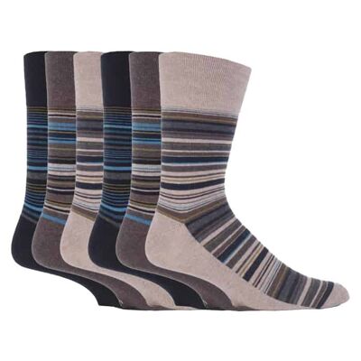 Lot de 6 paires de chaussettes non élastiques pour homme Gentle Grip 6-11 UK (MGG50) (6-11 UK)