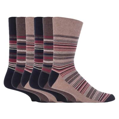 Lot de 6 paires de chaussettes non élastiques pour homme Gentle Grip 6-11 UK (MGG51) (6-11 UK)