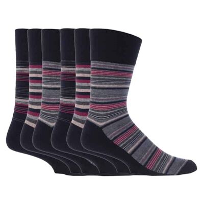 6 pares de calcetines no elásticos de agarre suave para hombre 6-11 UK (MGG52) (6-11 UK)