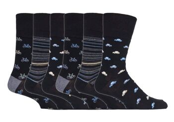 Lot de 6 paires de chaussettes non élastiques pour homme Gentle Grip 6-11 UK (GGM6PKMGG547) (6-11 UK) 1