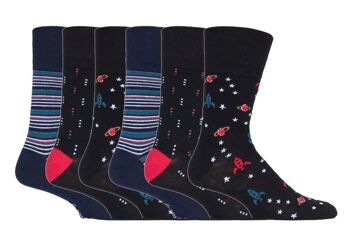 Lot de 6 paires de chaussettes non élastiques pour homme Gentle Grip 6-11 UK (GGM6PKMGG548) (6-11 UK) 1