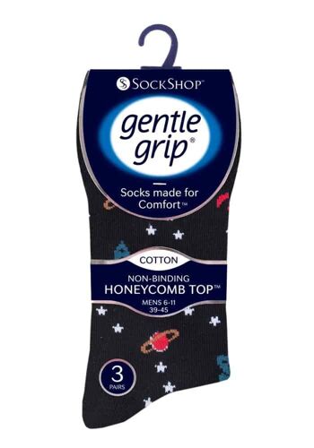 Lot de 6 paires de chaussettes non élastiques pour homme Gentle Grip 6-11 UK (GGM6PKMGG548) (6-11 UK) 2