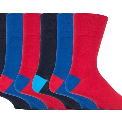 6 pares de calcetines no elásticos de agarre suave para hombre 6-11 UK (SOMRJ560H3) (6-11 UK)