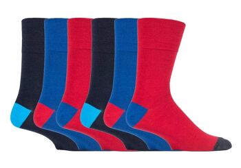 Lot de 6 paires de chaussettes non élastiques pour homme Gentle Grip 6-11 UK (SOMRJ560H3) (6-11 UK) 1