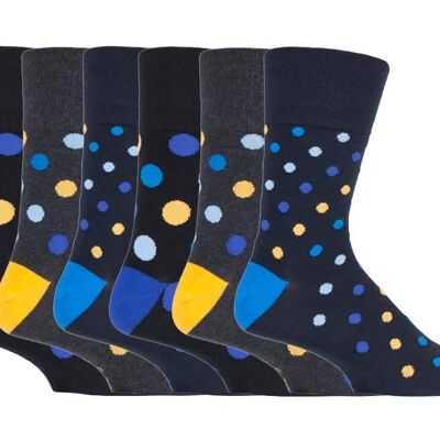 6 pares de calcetines no elásticos de agarre suave para hombre 6-11 UK (SOMRJ562H3) (6-11 UK)