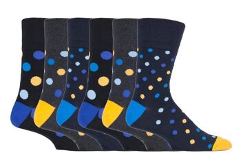 Lot de 6 paires de chaussettes non élastiques pour homme Gentle Grip 6-11 UK (SOMRJ562H3) (6-11 UK) 1