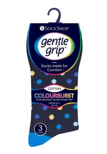 Lot de 6 paires de chaussettes non élastiques pour homme Gentle Grip 6-11 UK (SOMRJ562H3) (6-11 UK) 2
