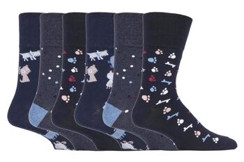 Lot de 6 paires de chaussettes non élastiques pour homme Gentle Grip 6-11 UK (SOMRJ573) (6-11 UK) 1