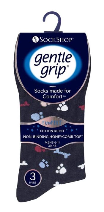 Lot de 6 paires de chaussettes non élastiques pour homme Gentle Grip 6-11 UK (SOMRJ573) (6-11 UK) 2