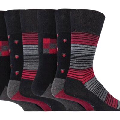 6 pares de calcetines no elásticos de agarre suave para hombre 6-11 UK (MGG74) (6-11 UK)