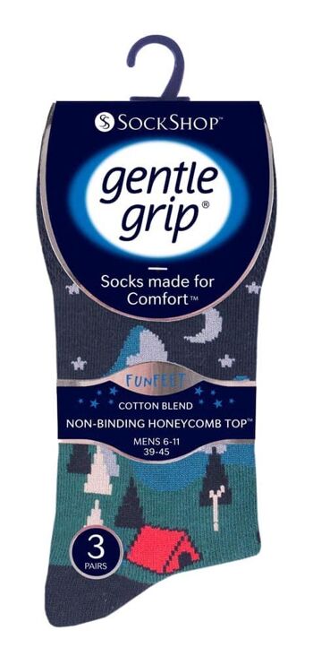 Lot de 6 paires de chaussettes non élastiques pour homme Gentle Grip 6-11 UK (MGG76) (6-11 UK) 2